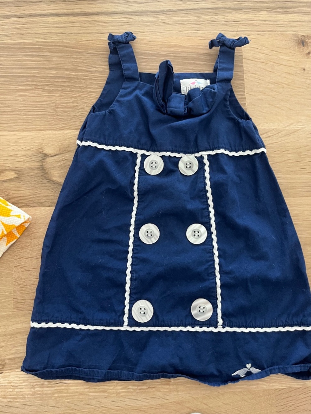 Lilybird Navy White shift dress
